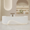 Curved Front Desk for Commercial Spaces