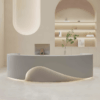 Curved Front Desk for Commercial Spaces