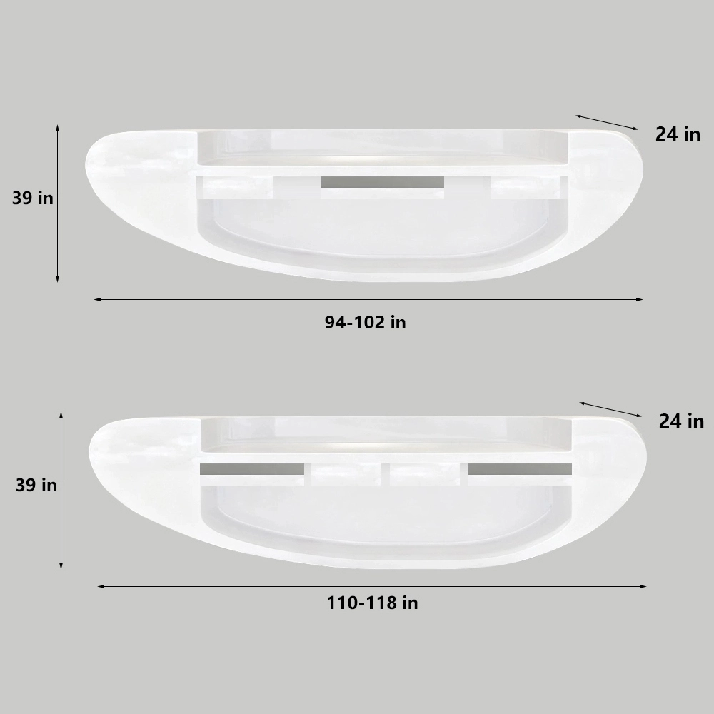 Fiberglass Reception Desk - Custom Shaped Counter For Clinic & Office
