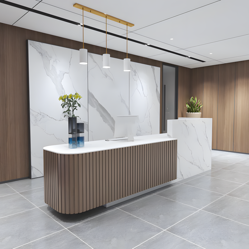 Modern Chinese Reception Desk - Salon & Office Front Counter