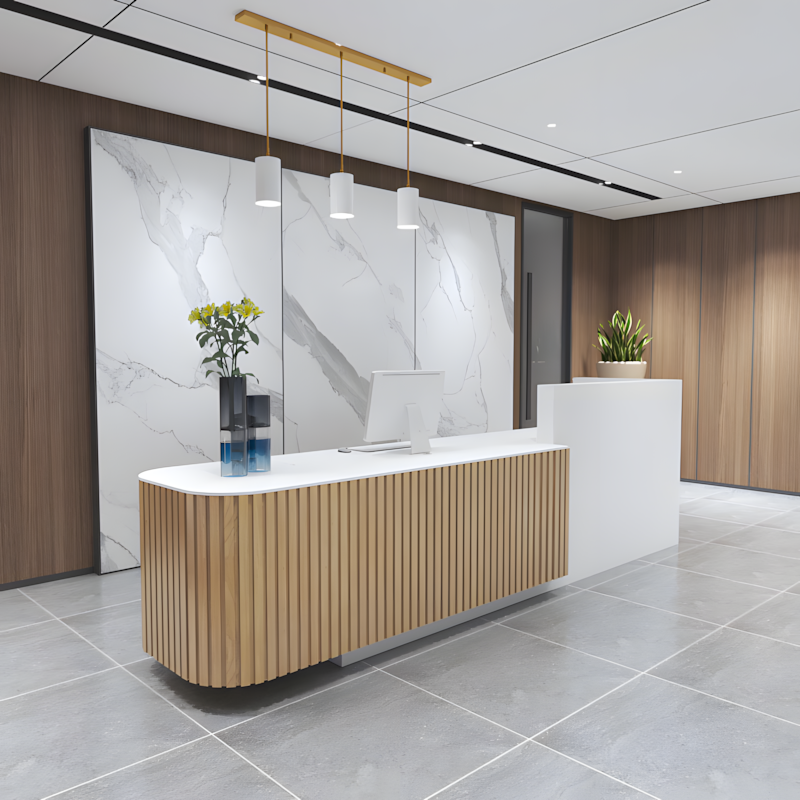 Modern Chinese Reception Desk - Salon & Office Front Counter