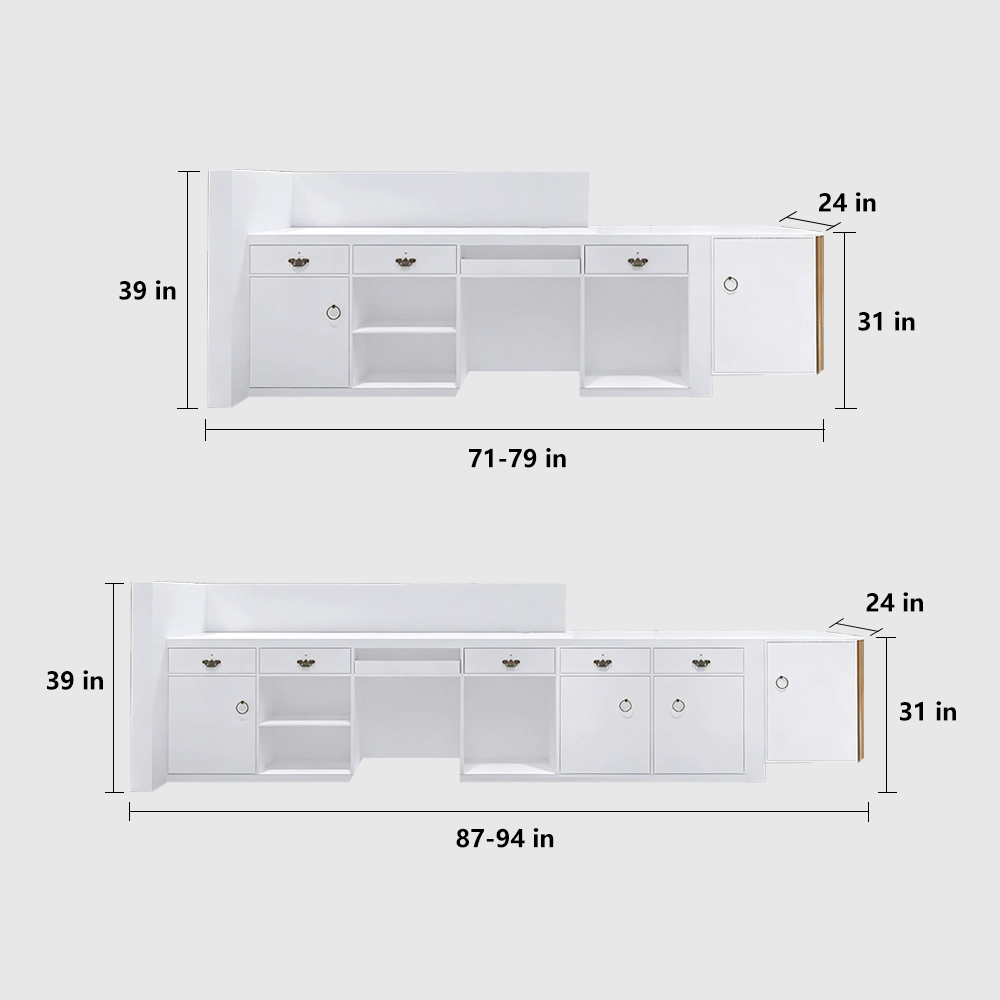 Modern Chinese Reception Desk - Salon & Office Front Counter Modern Chinese Reception Desk - Salon & Office Front Counter
