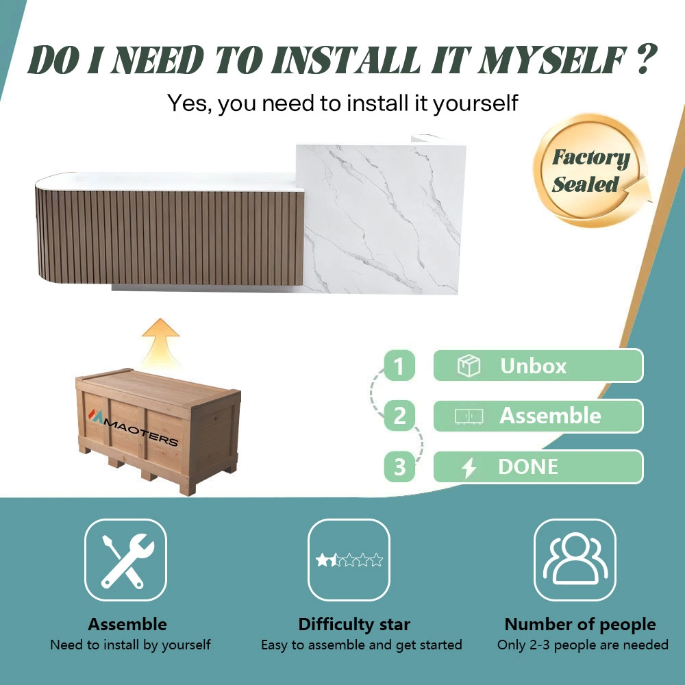 Modern Chinese Reception Desk - Salon & Office Front Counter Modern Chinese Reception Desk - Salon & Office Front Counter