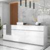 Modern Office Reception Desk - Compact & Stylish Front Counter