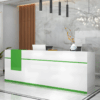 Modern Office Reception Desk - Compact & Stylish Front Counter