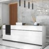 Modern Office Reception Desk - Compact & Stylish Front Counter
