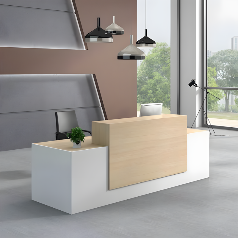 Small Office Front Desk - Modern Reception Counter
