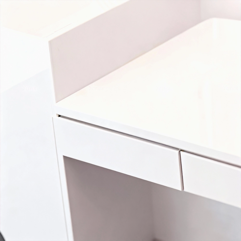 Branding Reception Desk - Sleek Lacquer Design