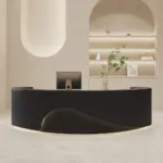 Curved Front Desk for Commercial Spaces