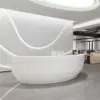Modern Fiberglass Reception Desk - Curved Counter for Office Modern Fiberglass Reception Desk - Curved Counter for Office