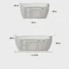 Modern Fiberglass Reception Desk - Curved Counter for Office Modern Fiberglass Reception Desk - Curved Counter for Office