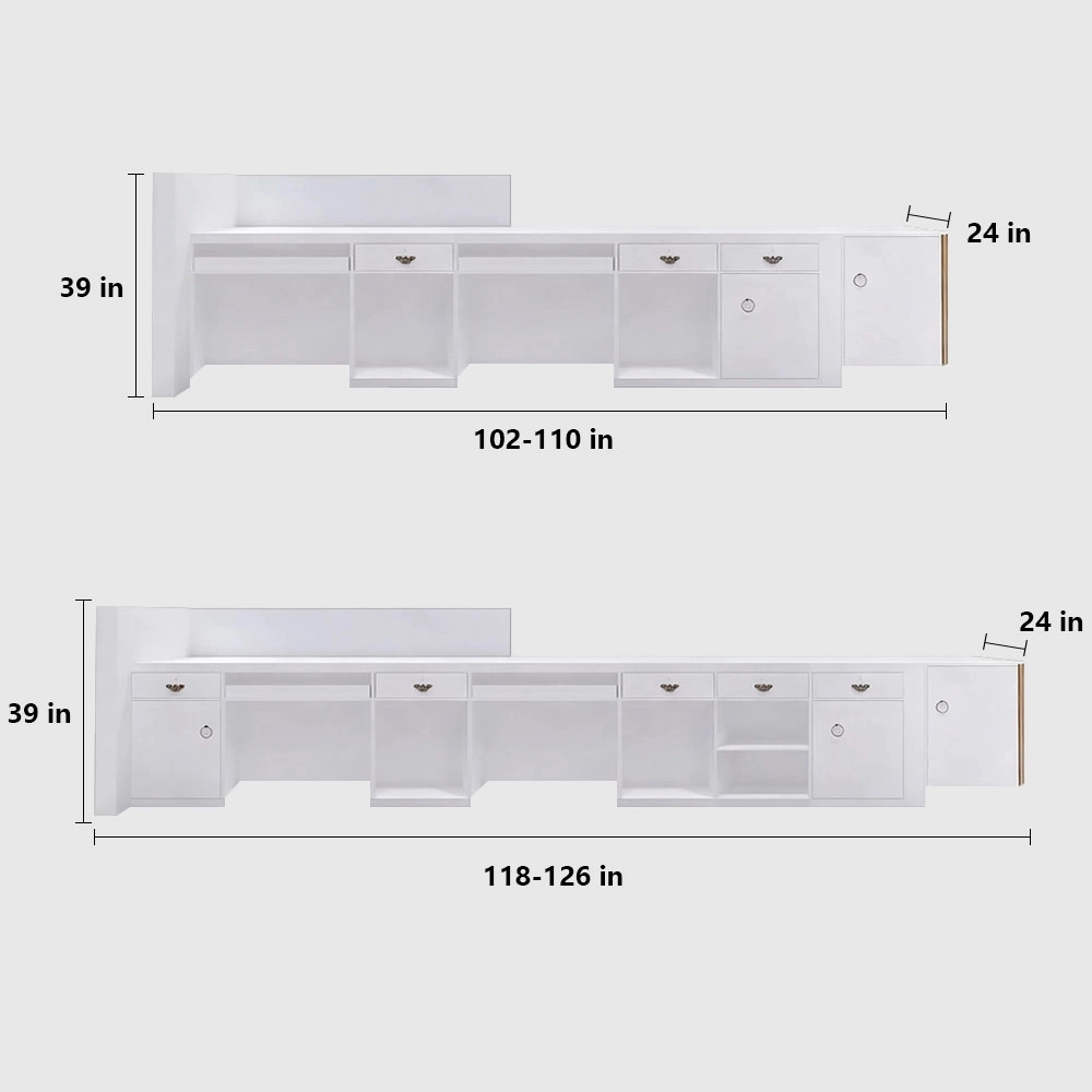 Modern Chinese Reception Desk - Salon & Office Front Counter
