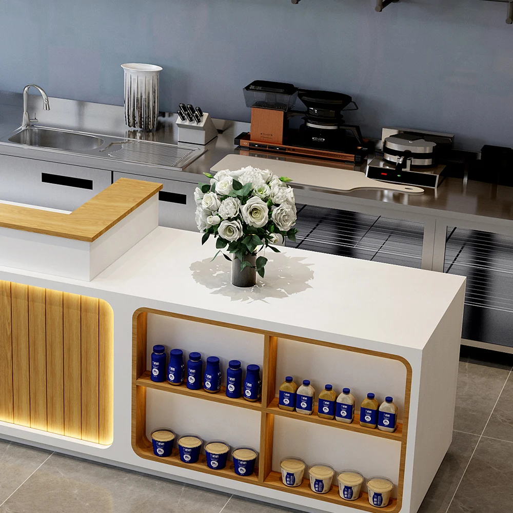 Milk Tea Store Checkout Counter - Maoters Milk Tea Store Checkout Counter - Maoters