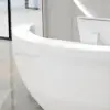 Modern Fiberglass Reception Desk - Curved Counter for Office Modern Fiberglass Reception Desk - Curved Counter for Office