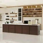 Coffee Shop Checkout Counter Vintage Industrial Style Bar