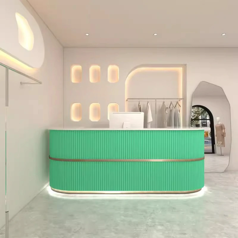Luxury Boutique Counter - Modern Reception Desk for Salon & Apparel Store