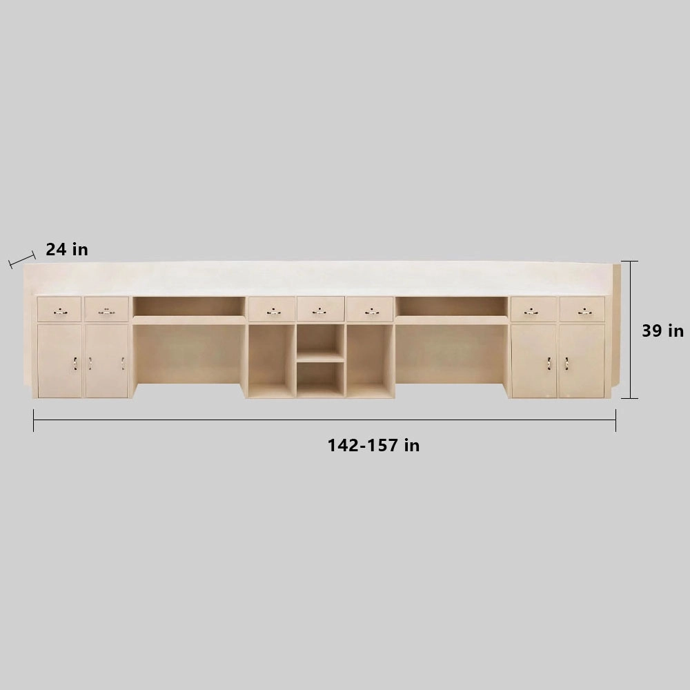 Luxury Curved Reception Desk - Salon & MedSpa Counter Luxury Curved Reception Desk - Salon & MedSpa Counter