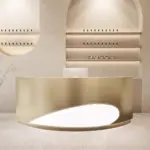 Luxury Curved Reception Desk - Salon & MedSpa Counter