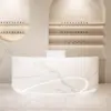 Luxury Curved Reception Desk - Salon & MedSpa Counter