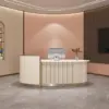 Luxury Lacquer Reception Desk - Medical Spa Clinic Counter