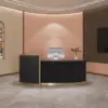 Luxury Lacquer Reception Desk - Medical Spa Clinic Counter