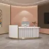 Luxury Lacquer Reception Desk - Medical Spa Clinic Counter