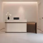 Luxury Wabi-Sabi Reception Desk - Salon & Boutique Counter