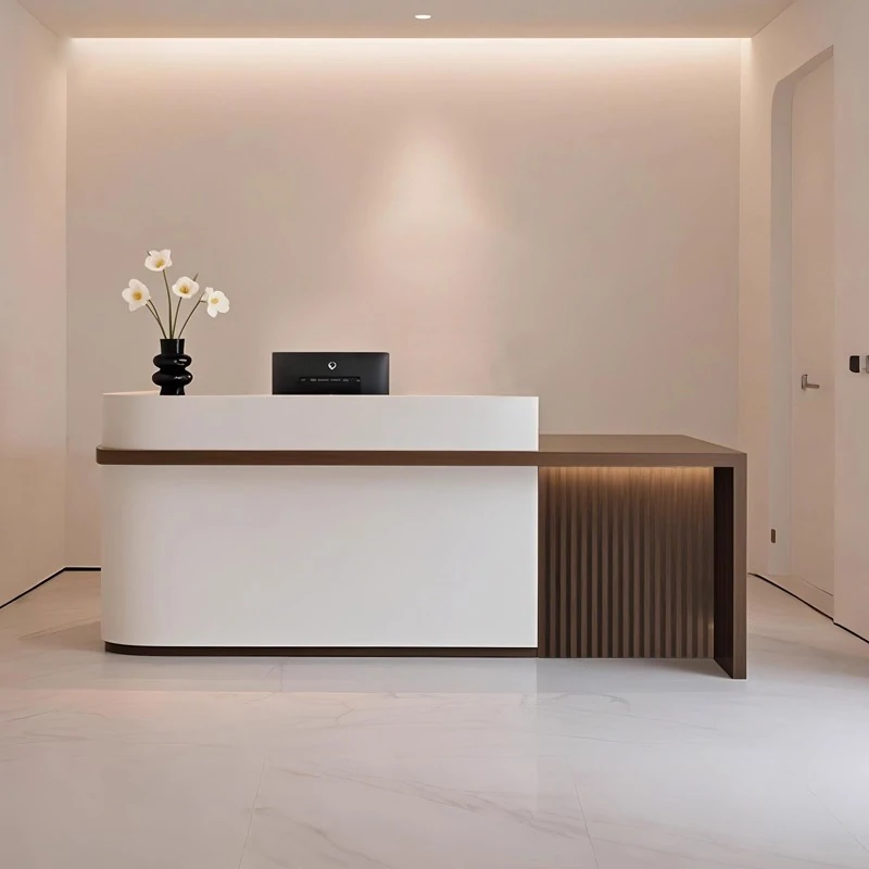 Luxury Wabi-Sabi Reception Desk - Salon & Boutique Counter