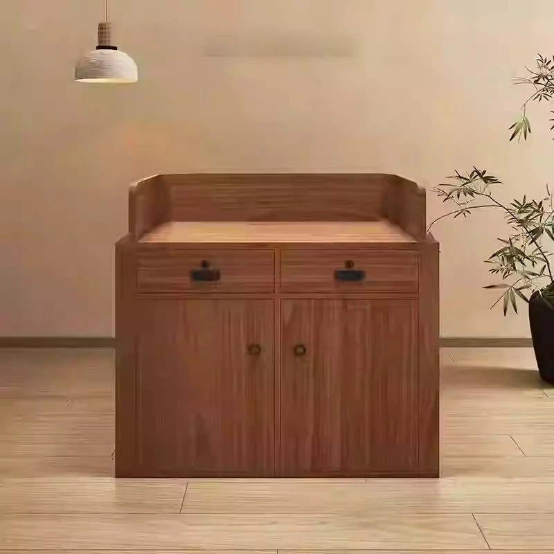 Wabi-Sabi Cashier Counter - Small Restaurant & Café Host Stand