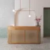 Wabi-Sabi Rattan Reception Desk - Boutique & Shop Counter