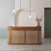Wabi-Sabi Rattan Reception Desk - Boutique & Shop Counter