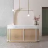Wabi-Sabi Rattan Reception Desk - Boutique & Shop Counter