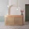 Wabi-Sabi Rattan Reception Desk - Boutique & Shop Counter
