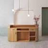 Wabi-Sabi Rattan Reception Desk - Boutique & Shop Counter