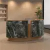 Curved Salon Reception Desk - Beauty & Boutique Counter