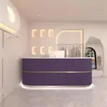 Luxury Boutique Counter - Modern Reception Desk for Salon & Apparel Store