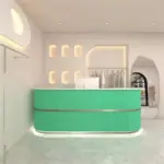 Luxury Boutique Counter - Modern Reception Desk for Salon & Apparel Store