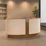 Curved Salon Reception Desk - Beauty & Boutique Counter