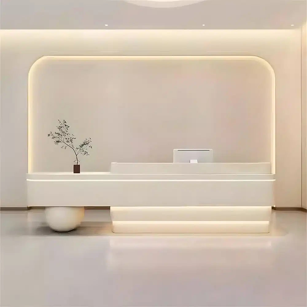 Modern Lacquer Reception Desk - Hotel & Boutique Counter