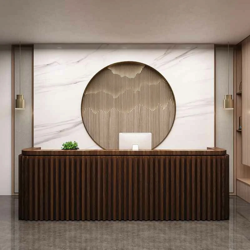 Minimalist Reception Desk - Salon & Office Counter