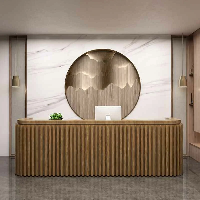 Minimalist Reception Desk - Salon & Office Counter