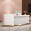 Luxury Lacquer Reception Desk - Medical Spa Clinic Counter Luxury Lacquer Reception Desk - Medical Spa Clinic Counter