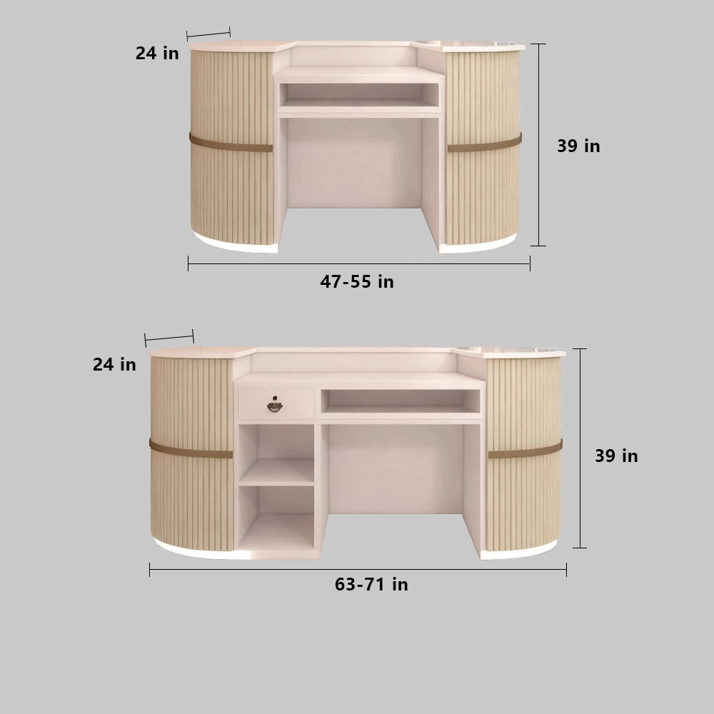Luxury Boutique Counter - Modern Reception Desk for Salon & Apparel Store Luxury Boutique Counter - Modern Reception Desk for Salon & Apparel Store
