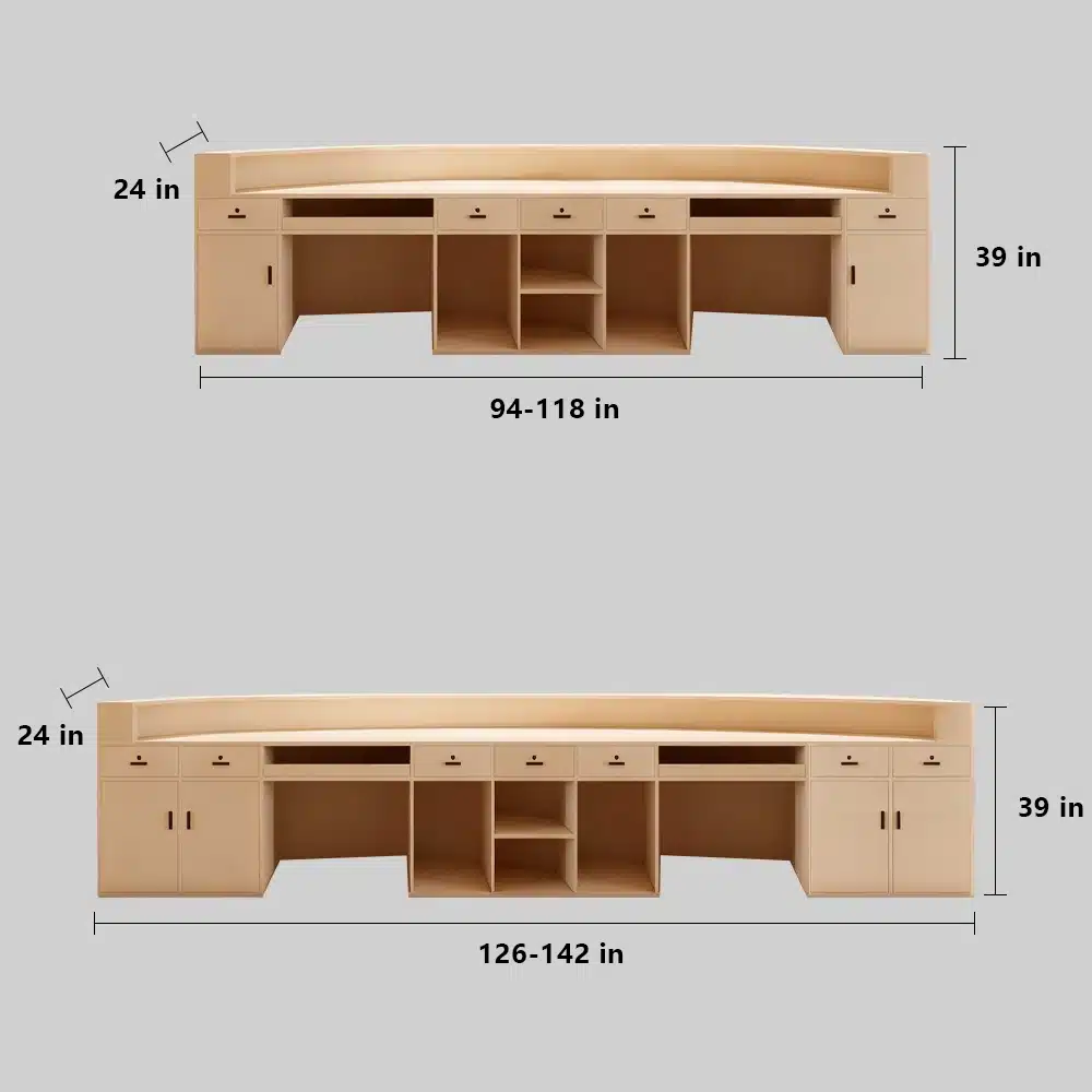 Modern Curved Reception Desk Modern Curved Reception Desk