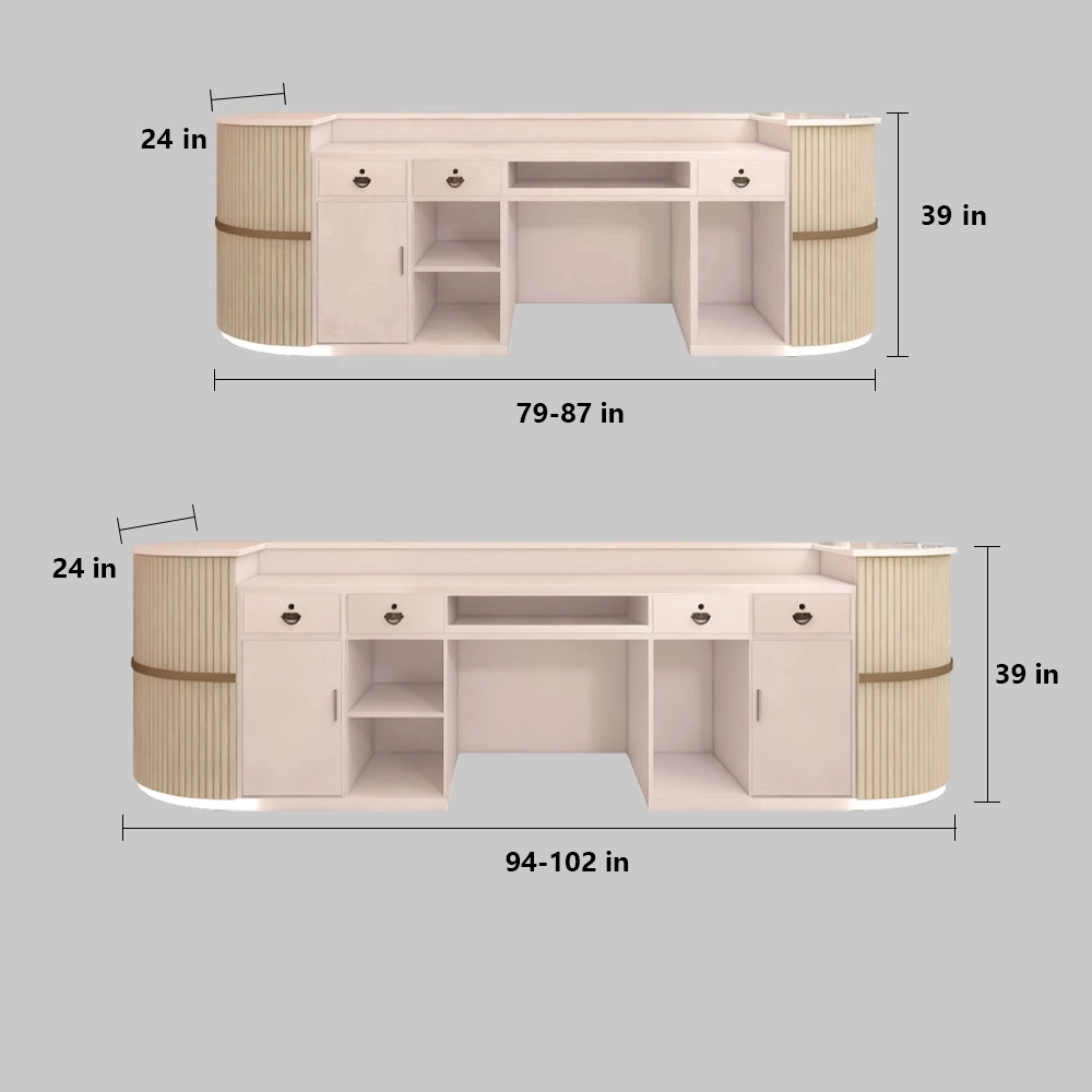 Luxury Boutique Counter - Modern Reception Desk for Salon & Apparel Store Luxury Boutique Counter - Modern Reception Desk for Salon & Apparel Store