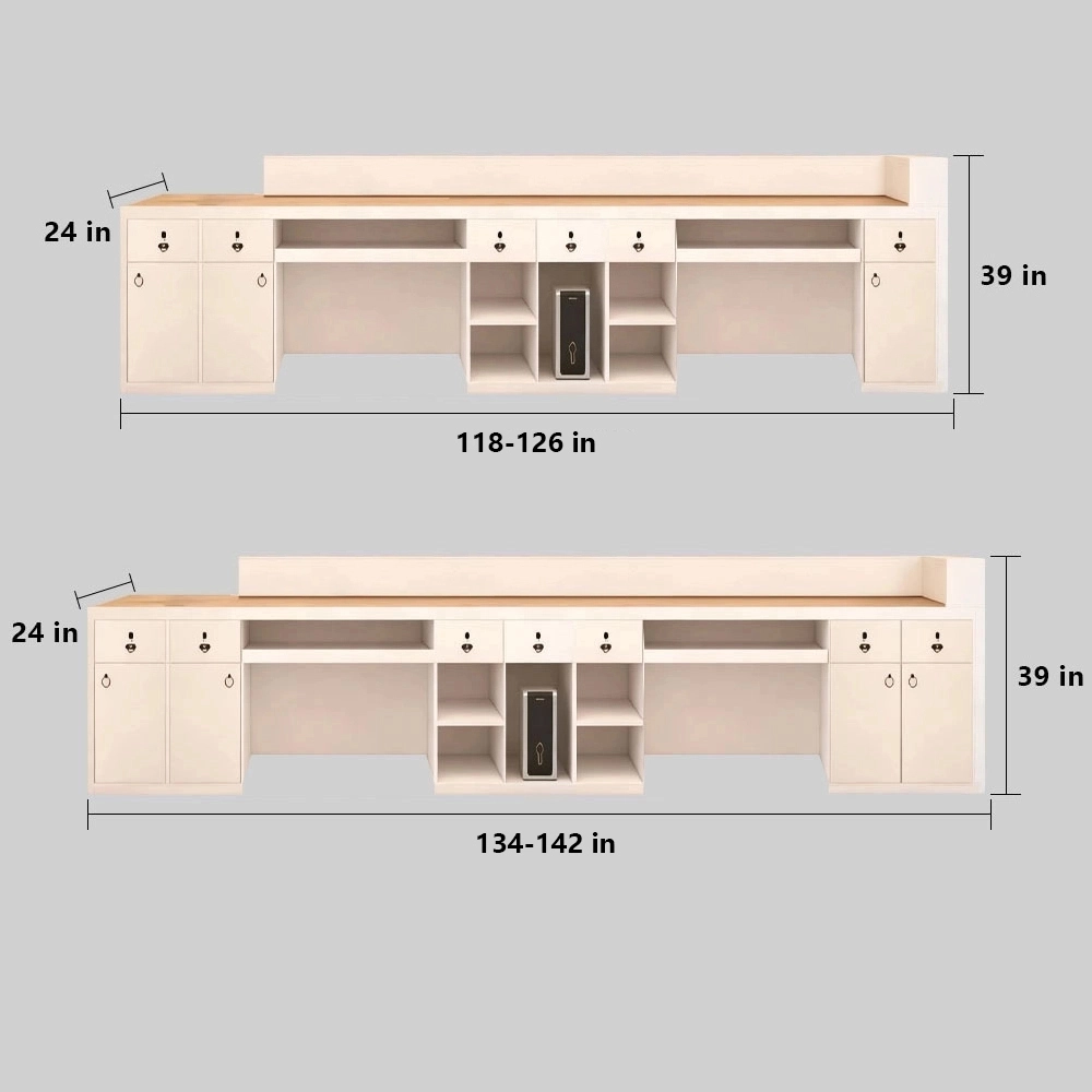 Luxury Wabi-Sabi Reception Desk - Salon & Boutique Counter