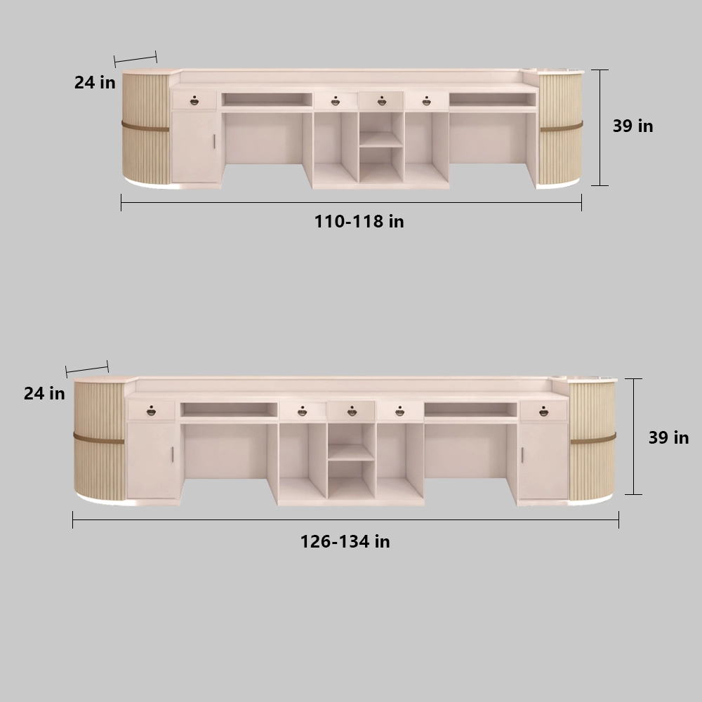Luxury Boutique Counter - Modern Reception Desk for Salon & Apparel Store Luxury Boutique Counter - Modern Reception Desk for Salon & Apparel Store