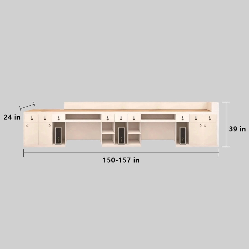 Luxury Wabi-Sabi Reception Desk - Salon & Boutique Counter