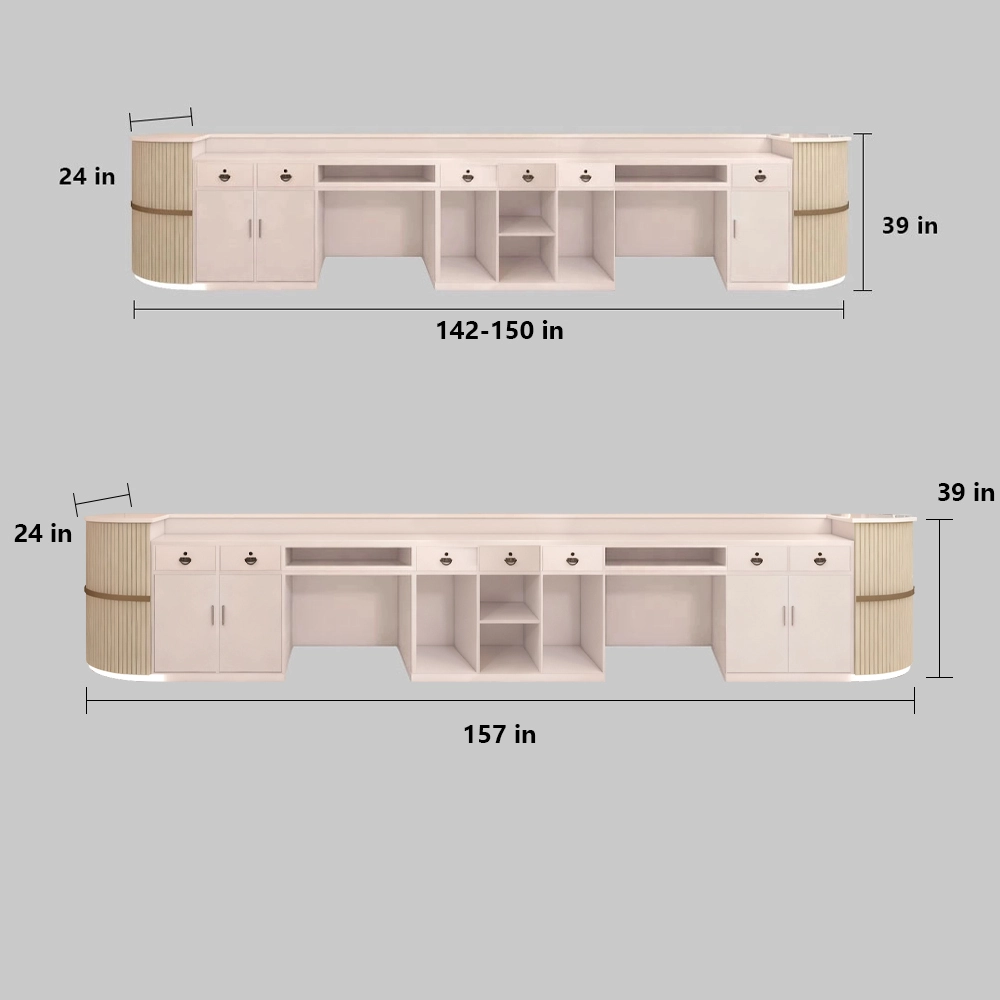 Luxury Boutique Counter - Modern Reception Desk for Salon & Apparel Store Luxury Boutique Counter - Modern Reception Desk for Salon & Apparel Store