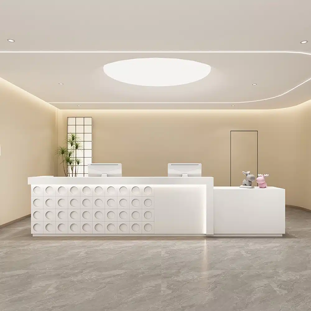 Company Lacquered Reception Desk Counter